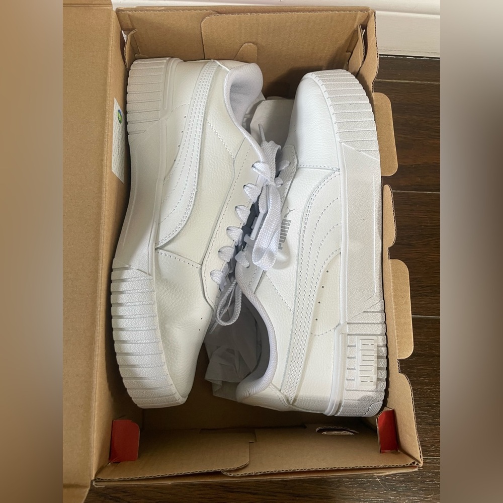 Puma Carina 2.0 White Sneakers - Picture 2 of 4